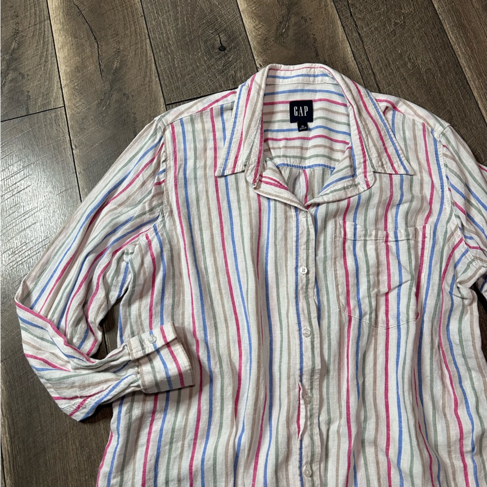 Gap Striped Button Down - image 3